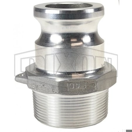 Dixon Type F Cam and Groove Reducing Adapter, 2 x 1-1/2 in, Male Adapter x MNPT, Aluminum, Domestic 1520-F-AL